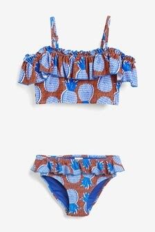 Bikinis mit Rüschen und Print für Mädchen